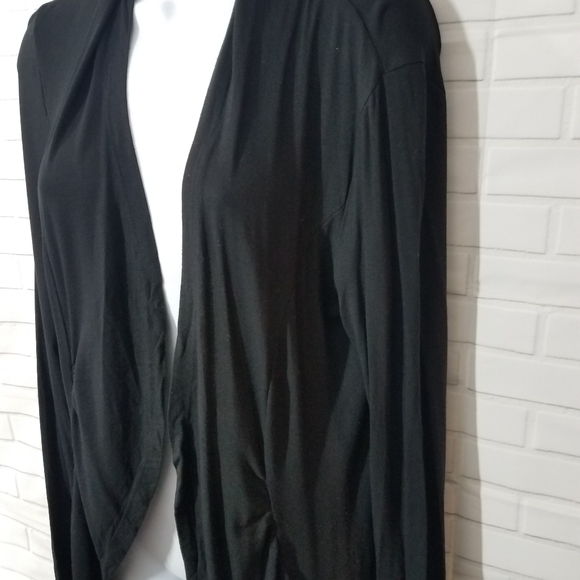 INC International Concepts Black Open Cardigan - Picture 2 of 6